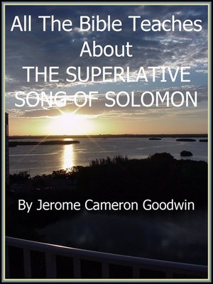 cover image of SONG OF SOLOMON--THE SUPERLATIVE